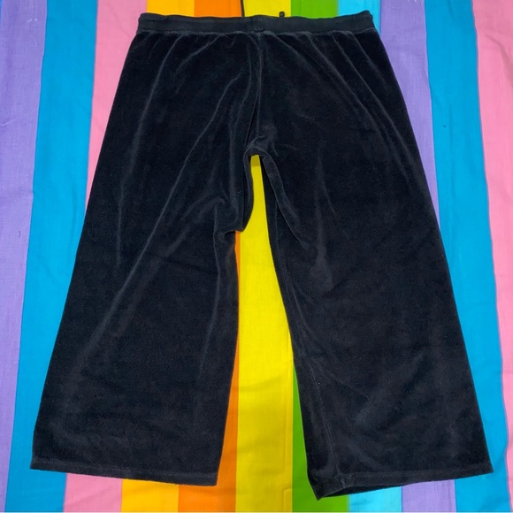 Von Dutch Logo Ankle Cropped Sweat Pants Loose Fit Baggy Low Rise Hip Hugger Lrg - Picture 3 of 11